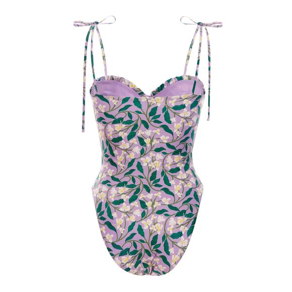 Agua By Agua Bendita Bano Lila One-Piece Swimsuit Purple - L - Picture 4 of 5